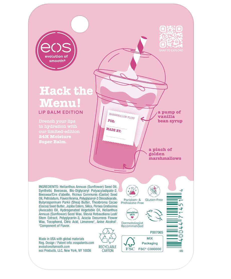 eos 24H Moisture Super Balm – Marshmallow Fluff