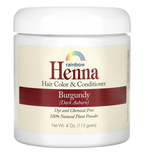 Rainbow Research, Henna, Hair Color and Conditioner, Burgundy (Dark Auburn), 4 oz (113 g)