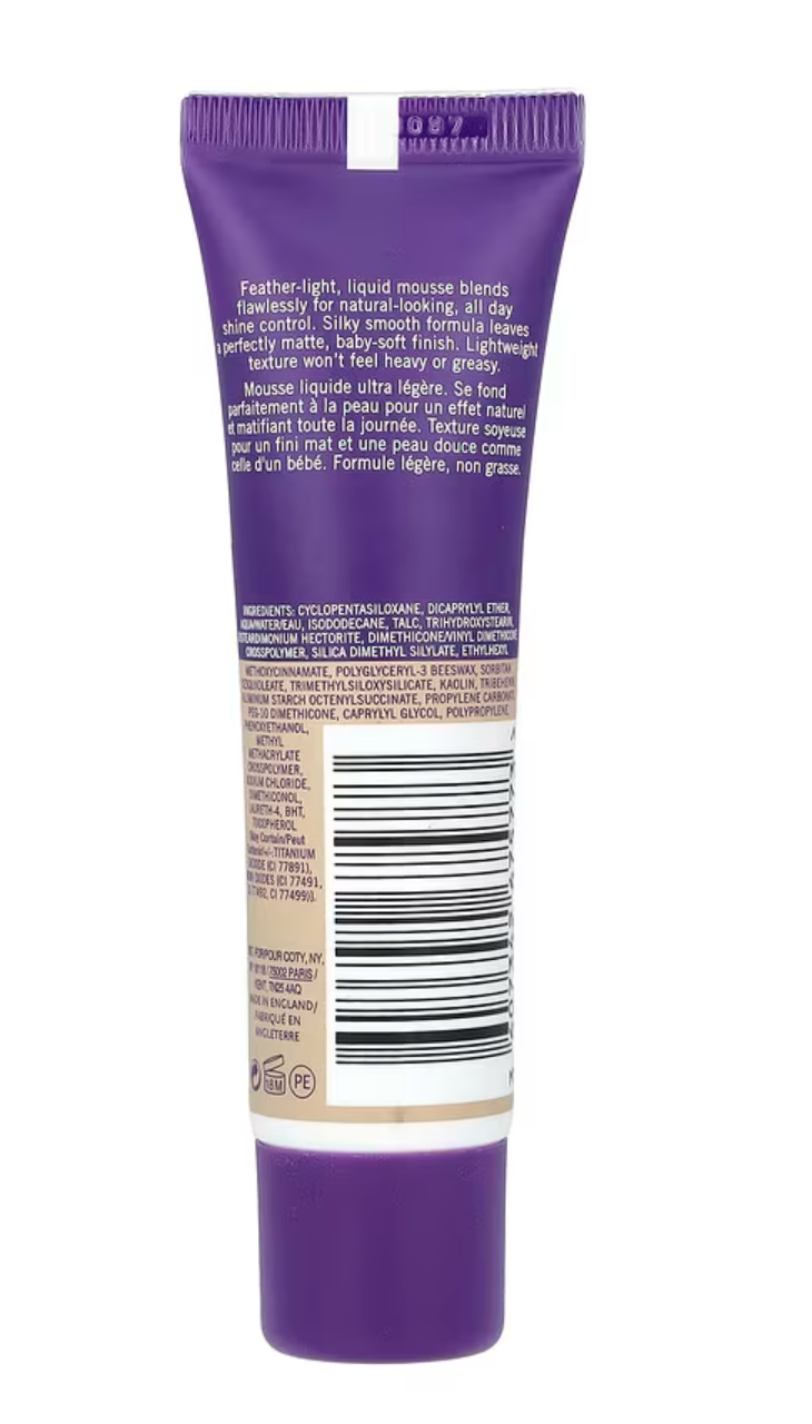 Rimmel London, Stay Matte, Full Coverage Mattifying Foundation, 100 Ivory, 1 fl oz (30 ml)