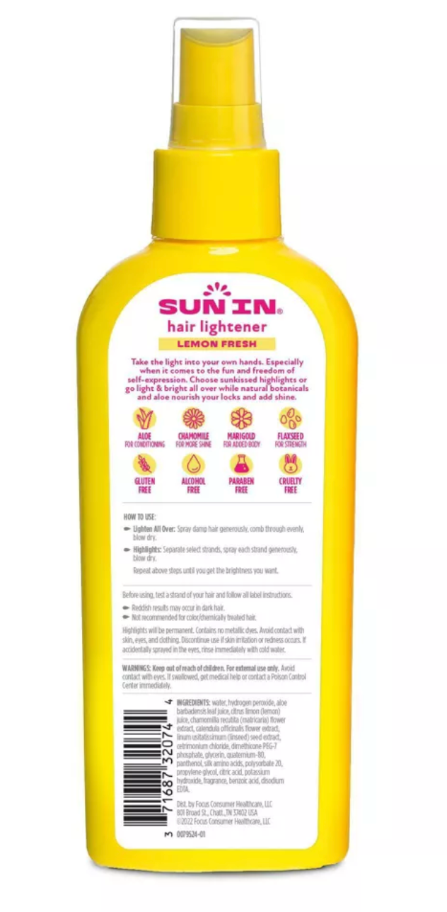 Sun In Hair Lightener Spray Tropical Breeze Hair Lightener 138ml
