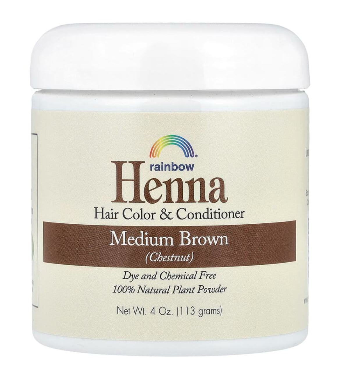 Rainbow Research, Henna, Hair Color & Conditioner, Medium Brown (Chestnut), 4 oz (113 g)