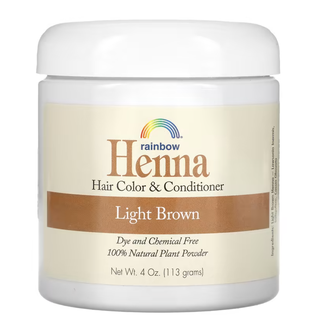 Rainbow Research, Henna, Hair Color and Conditioner, Light Brown, 4 oz (113 g)