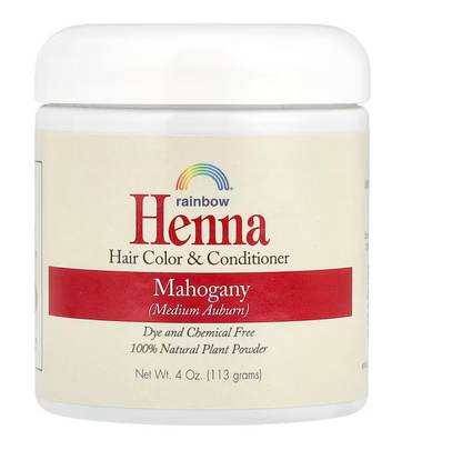 Rainbow Research, Henna, Hair Color & Conditioner, Mahogany (Medium Auburn), 4 oz (113 g)
