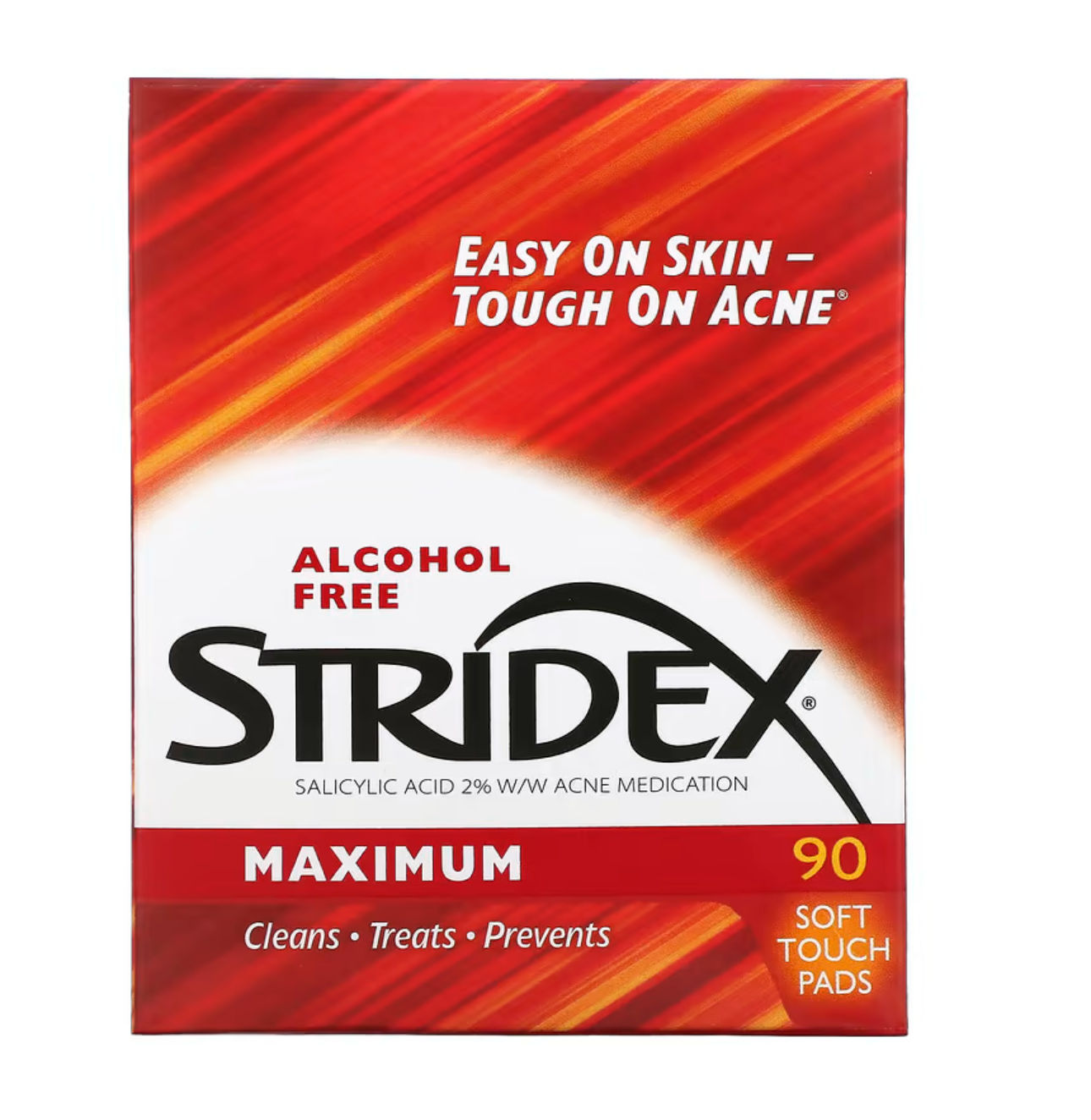 Stridex, Single-Step Acne Control, Maximum, 90 Soft Touch Pads