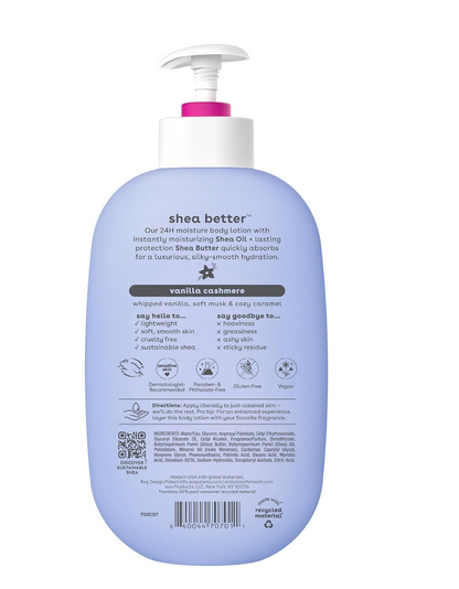 eos Shea Better Body Lotion – Vanilla Cashmere 473 ml | UK Stock & Free Delivery