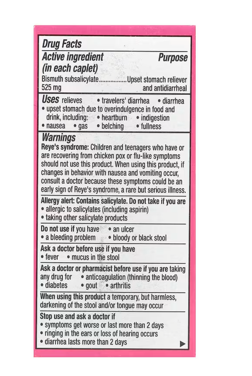 Pepto Bismol, Pepto Bismol® Ultra, 24 Caplets