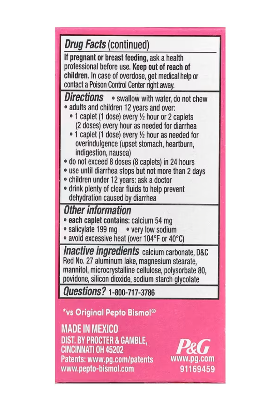 Pepto Bismol, Pepto Bismol® Ultra, 24 Caplets