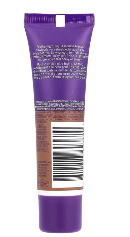 Rimmel London, Stay Matte, Full Coverage Mattifying Foundation, 504 Deep Mocha, 1 fl oz (30 ml)