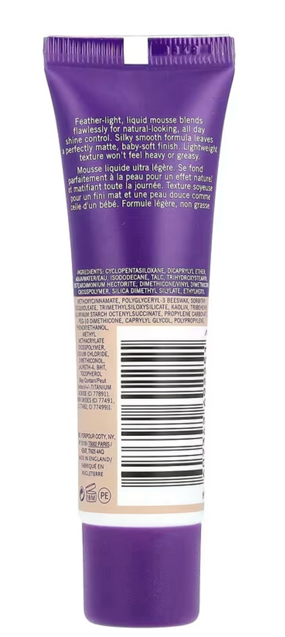 Rimmel London, Stay Matte, Full Coverage Mattifying Foundation, 101 Porcelain Ivory, 1 fl oz (30 ml)