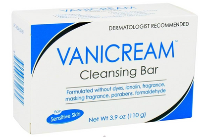 Vanicream Cleansing Bar , Fragrance, Gluten and Sulfate Free , For Sensitive Skin , Gently Cleanses and Moisturizes ,3.9 Ounce