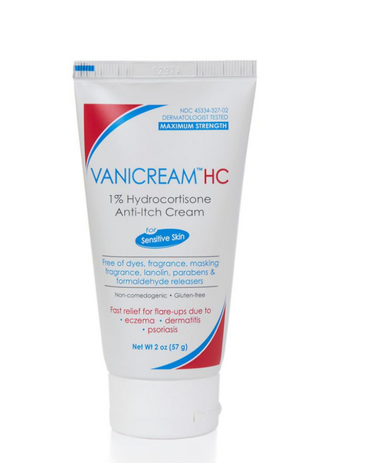 Vanicream 1% Hydrocortisone Anti-Itch Cream - 2 oz - Maximum OTC-Strength Formula for Sensitive Skin